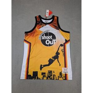 Headgear Classics Jersey Mens 3XL Yellow Above The‎ Rim 2Pac #2 Shoot Out New